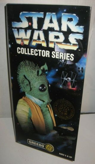 Vintage 1997 Kenner Star Wars Collector Series 12 " Greedo Figure
