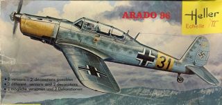 Heller 1:72 Arado Ar - 96 Ar96 Plastic Aircraft Model Kit 162u