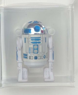 AFA 80,  1977 Vintage Star Wars R2 - D2 Graded Action Figure Fresh Grade 2