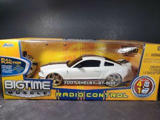 Jada Bigtime Muscle 2007 Shelby Gt - 500 R/c 1:16 Scale Remote Radio Control Car