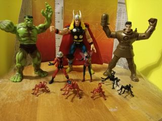 Toy Biz Marvel Avengers Thor Hulk Iron Man The Wasp And Ant - Man