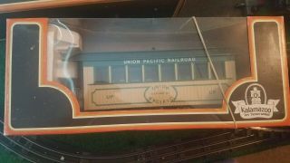 Kalamazoo Trains Passenger Car G Scale Union Pacific " Overland " Cream And Green