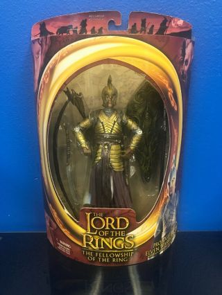 Lord Of The Rings Prologue Elven Warrior Figure W/ Armor & Weapons Toy Biz 2002