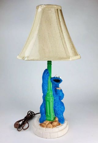 1970s Vintage Muppets Sesame Street Cookie Monster Lamp Euc