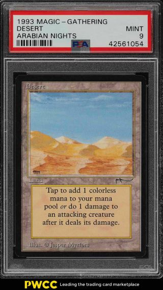1993 Magic The Gathering Mtg Arabian Nights Desert C11 L Psa 9 (pwcc)