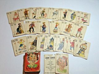 Vintage Complete 1950s Old Maid Card Game By Whitman Made In Usa