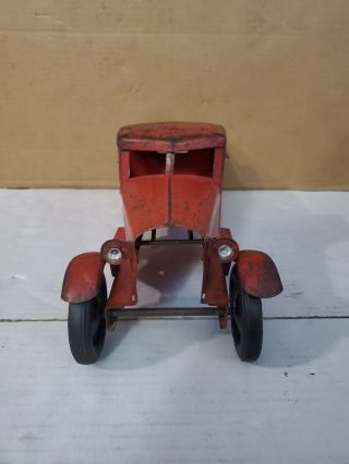 STRUCTO 1930 ' S RED STUDEBAKER HOOK & LADDER TRUCK W/BATTERY ELECTRIC HEADLIGHTS 3