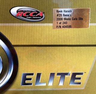 nascar diecast 1 24 elite Kevin Harvick 1 of Only 240 Produced 3