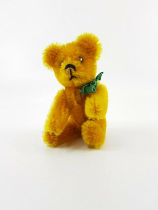 Schuco Goldmessing Mascot Teddy Bear 1950ies Vintage Antique Miniature 3.  5 "