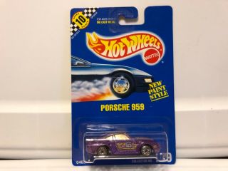 Hot Wheels Blue Card 179 Porsche 959 And Rare Speed Points Card