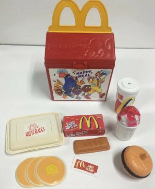 Vintage 1989 Fisher Price Fun With Food Mcdonalds Happy Meal Pretend Play