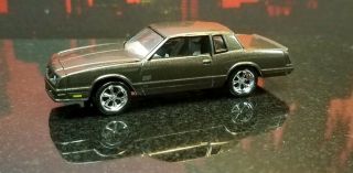 1987 Chevy Monte Carlo Ss - 1/64 Scale - Vhtf - Charcoal Gray Metallic