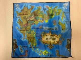 Ultima Iv Cloth Map Quest Of The Avatar Britannia Origin
