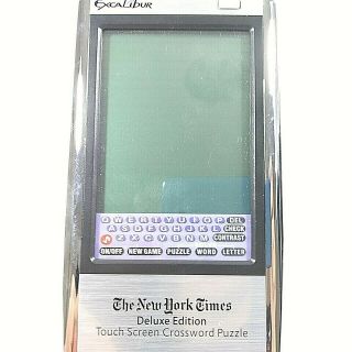 York Times Electronic Crossword Puzzles Handheld Video Game Excalibur