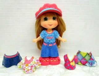 Fisher Price Snap N Style Doll With 8 Accessories Clothes Shoes Hat Blonde Hair