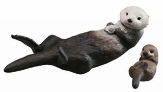 Takara Tomy Animal Adventure Figure Ania As - 15 Sea Otters Toy Figure
