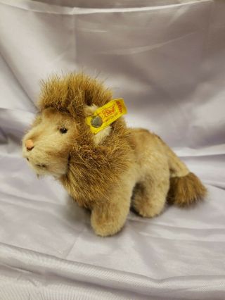 Vintage Steiff Leo The Lion With Tags And Button In Ear Made In Germany
