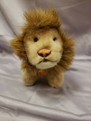 Vintage Steiff Leo the Lion with Tags and Button in Ear Made in Germany 2