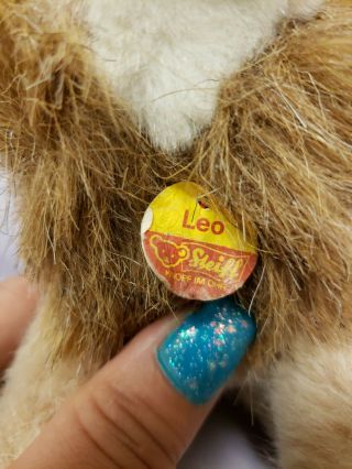 Vintage Steiff Leo the Lion with Tags and Button in Ear Made in Germany 3