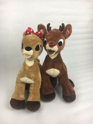 Build A Bear Rudolph The Red Nosed Reindeer Clarice Plush Stuffed Animal Toy