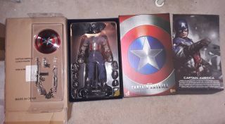 Marvel Hot Toys Captain America The First Avenger 1/6 Scale Figure Mms 156