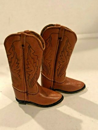 1/6 - SCLE - CUSTOM - COW BOY BOOTS - SOFT LEATHER/DESIGN.  LOOK 2