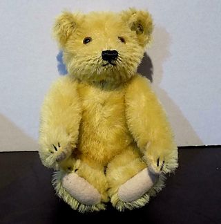 Small Steiff Poseable Teddy Bear With Button In Ear.