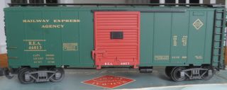 G Gauge - Aristo Craft 46013 Rea Railway Express Steel Side Box Car