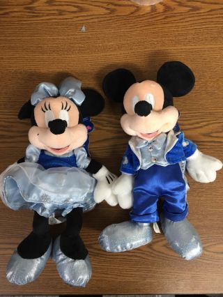 Walt Disney World Dream Friends Mickey Minnie Mouse Bean Bag Plush