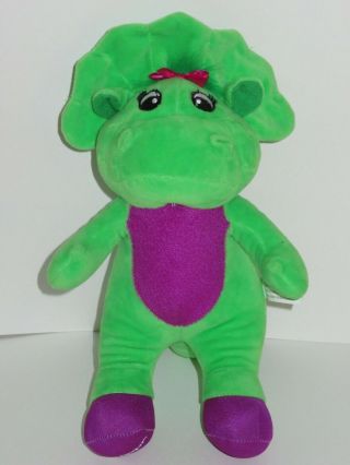 Barney & Friends Plush Baby Bop Singing I Love You Dinosaur Doll Toy Stuffed 14 "