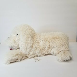 Folkmanis Puppets Panting Puppy Dog Puppet 3053 Plush Stuffed Animal White 2