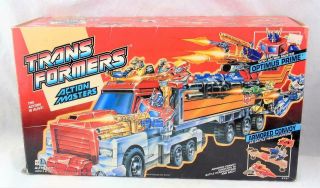 Transformers G1 1989 Action Master Optimus Prime Complete W/ Box