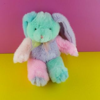 Dan Dee Collectors Choice Plush Bunny Rabbit Multi Pastel 12 " Stuffed Easter