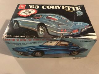 Vintage AMT 63 Corvette Stingray Street Rods Series 1:25 Model Car Kit 2