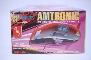 ISSUE VINTAGE 1/25 SCALE AMT AMTRONIC SPACE MODEL KIT W/ BOX 2