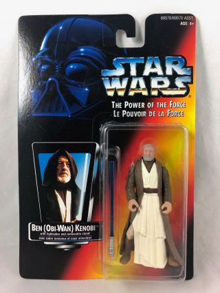 Vintage - Star Wars - Power Of The Force - Obi - Wan - Action Figure