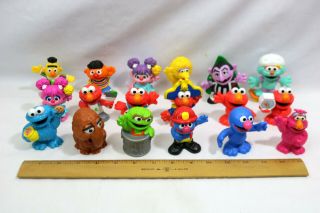 18 Sesame Street Workshop 3 " Figures Snuffleupagus Count Elmo Cookie & More Id 8