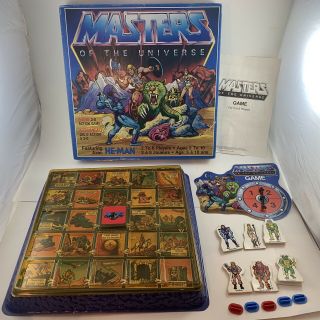 Vintage 1983 Masters Of The Universe Board Game - Mattel 3d Action He - Man Motu