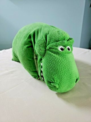 Disney Parks Authentic Pixar Rex Toy Story Pillow Pet 31” X 21” Large Plush