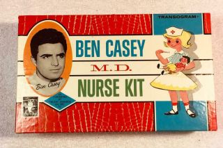 Vintage 1960s " Ben Casey M.  D.  Nurse Kit " By Transogram.  Complete And