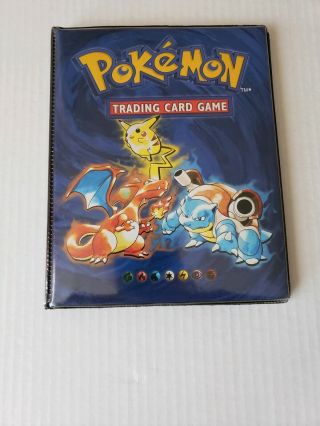 Vintage Pokemon Trading Card Game Wizards Of Coast Album Binder Booklet 1999