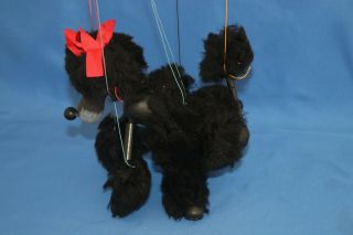 Vintage Pelham Puppets - Poodle Marionette /puppet - Hand Made In England 1960s