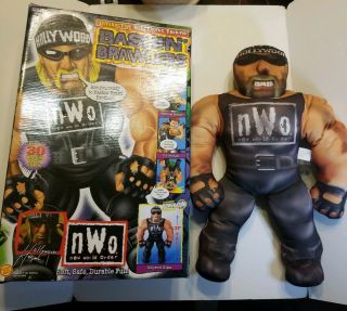 Hollywood Hulk Hogan Talking Wrestling Buddy Wcw Nwo Bashin Brawler 1998 21 " Box