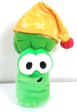 1999 Veggie Tales Apx 10 " Jr Asparagus Light Up Singing By Fisher Price