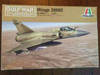 1/72 Italeri Dassault Mirage 2000c,  Box Opened,  Parts,  Decals Look Great