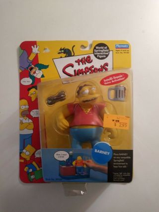 Playmates Toys The Simpsons Series : " Barney " Action Figure - 2000 -