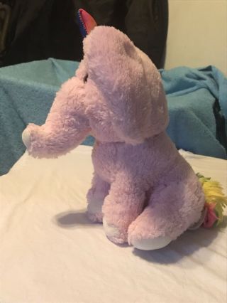 Kellytoy Unicornimals Elephant Pink Rainbow Horn Stuffed Plush 11 
