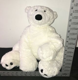 Toys R Us Polar Bear Plush White Floppy Lightly Stuffed Animal Large 18 