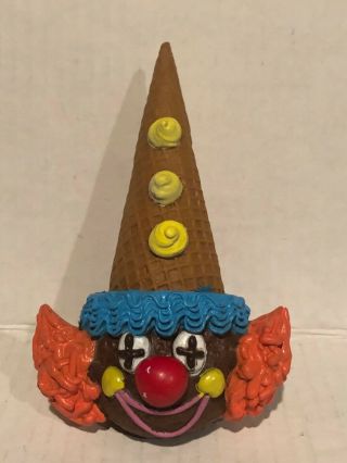 Baskin Robins Realistic Fake Play Food Rubber Mtc Party Ice Cream Cone Clown 6”