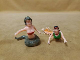 Novelty Collectible Rubber Figures Woman As Snake,  Woman Centipede Weird Stuff